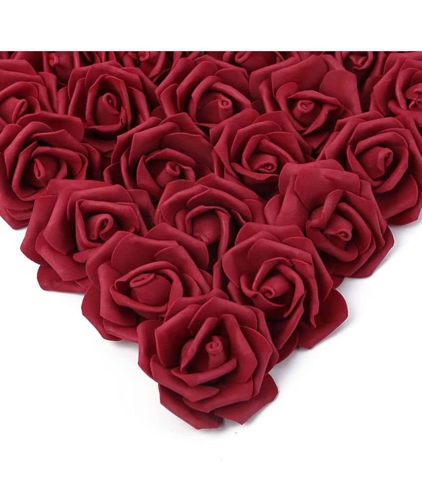 PRANSUNITA Other Rose Flower Heads Real Looking Foam Fake Roses for Packaging ( Pack of 10 ) - Stationery | Buy online on ZillyBuy