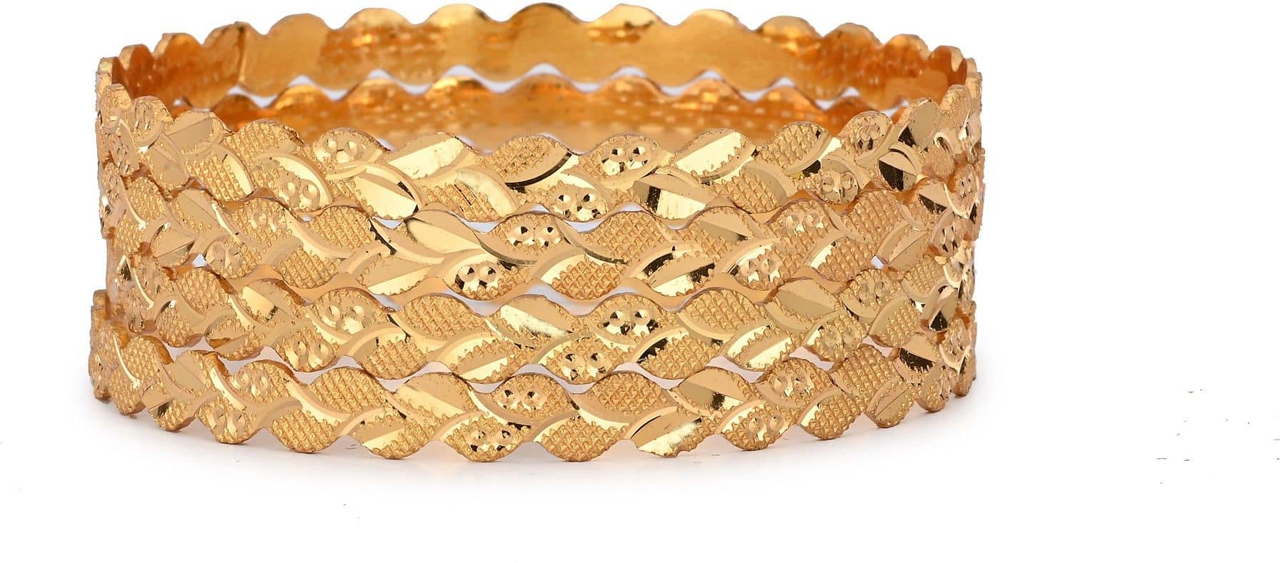 Somil Gold Bangle Set ( Pack of 4 ) - Bangles & Bracelets | Buy online on ZillyBuy