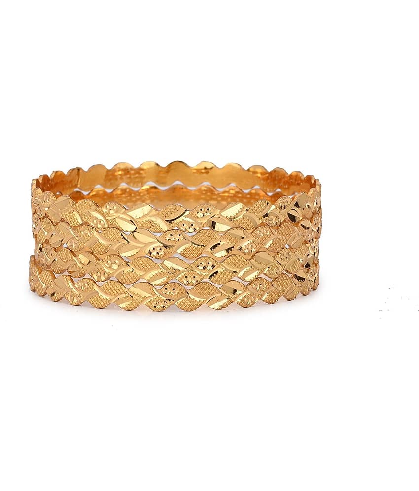 Somil Gold Bangle Set ( Pack of 4 ) - Bangles & Bracelets | Buy online on ZillyBuy