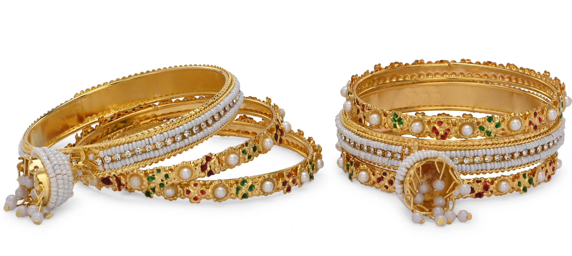 Somil Gold Kalire ( Pack of 6 ) - Bangles & Bracelets | Buy online on ZillyBuy