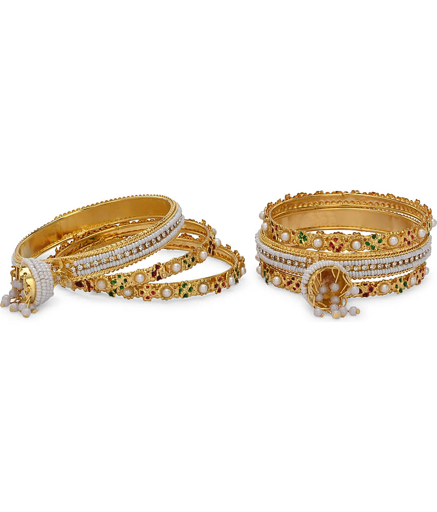 Somil Gold Kalire ( Pack of 6 ) - Bangles & Bracelets | Buy online on ZillyBuy