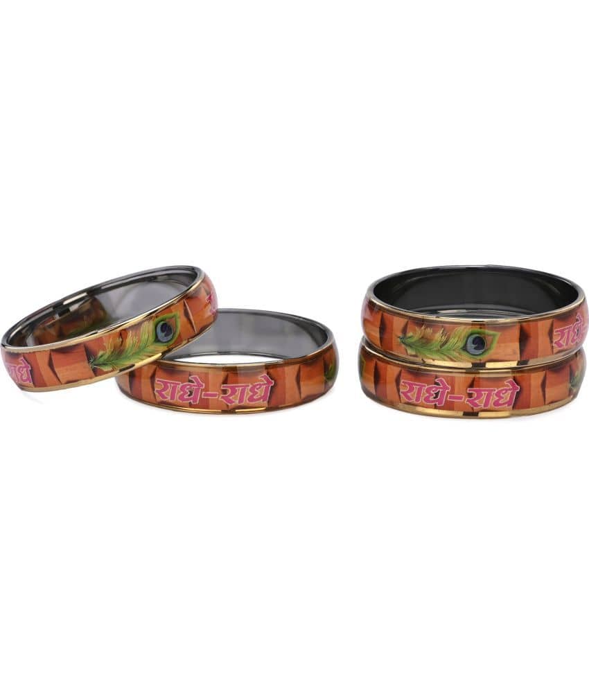 Somil Multicolor Bangle Set ( Pack of 4 ) - Bangles & Bracelets | Buy online on ZillyBuy