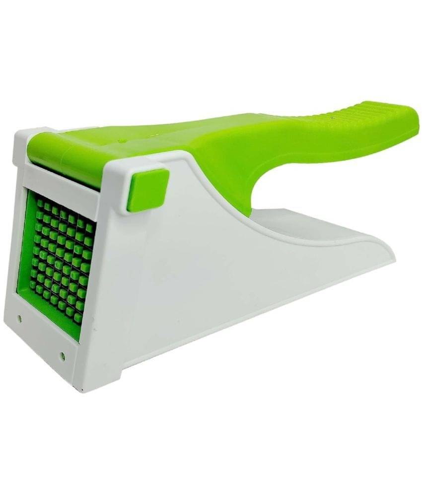 Analog Kitchenware Green Virgin Plastic Potato Chipser French Fries Chips Maker, Slicer ( Set of 1 ) Analog Kitchenware Green Virgin Plastic Potato Chipser French Fries Chips Maker, Slicer ( Set of 1 )