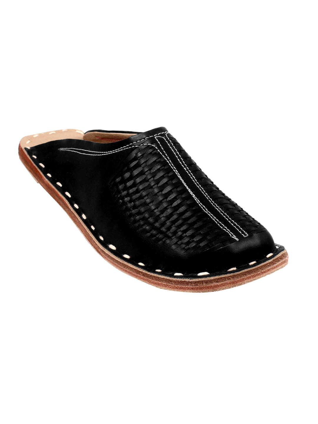     			Apratim Black Men's Mule
