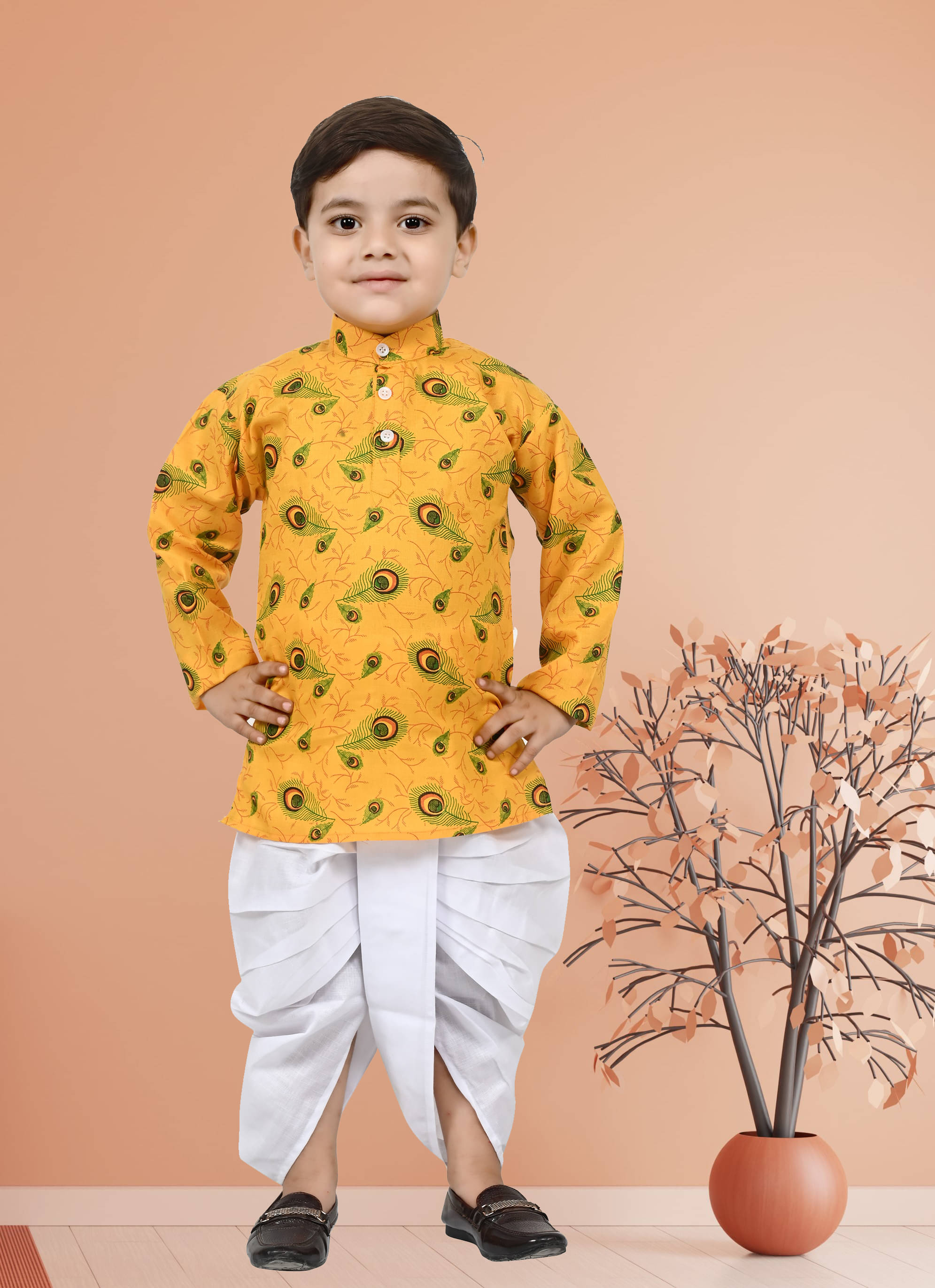 Arshia Fashions Kids Traditional Ethnic Festival Wear Dhoti Kurta Set For Baby Boys     			Arshia Fashions Kids Traditional Ethnic Festival Wear Dhoti Kurta Set For Baby Boys