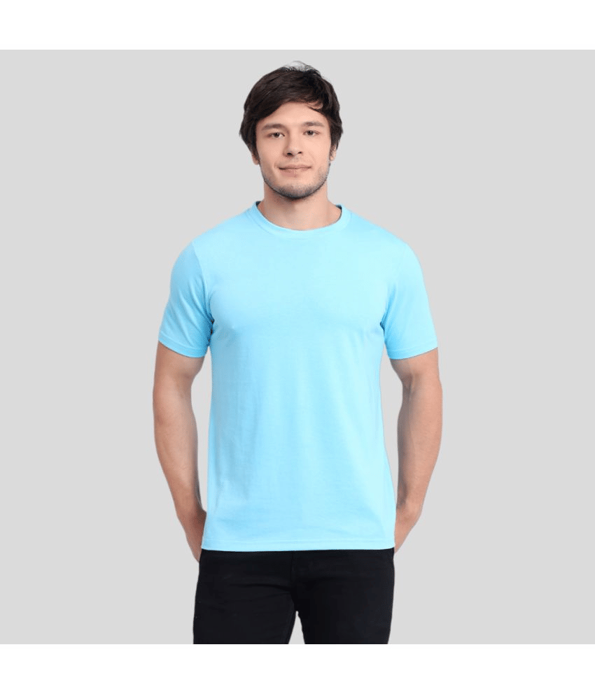 Betrost Pack of 1 100% Cotton Regular Fit Men's T-Shirt ( Sky Blue ) Betrost Pack of 1 100% Cotton Regular Fit Men's T-Shirt ( Sky Blue )