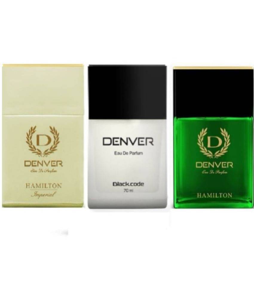    			DENVER Hamilton Imperial & Blackcode Perfume LongLasting Eau de Parfum For Men 70ml Each(Pack of 3)