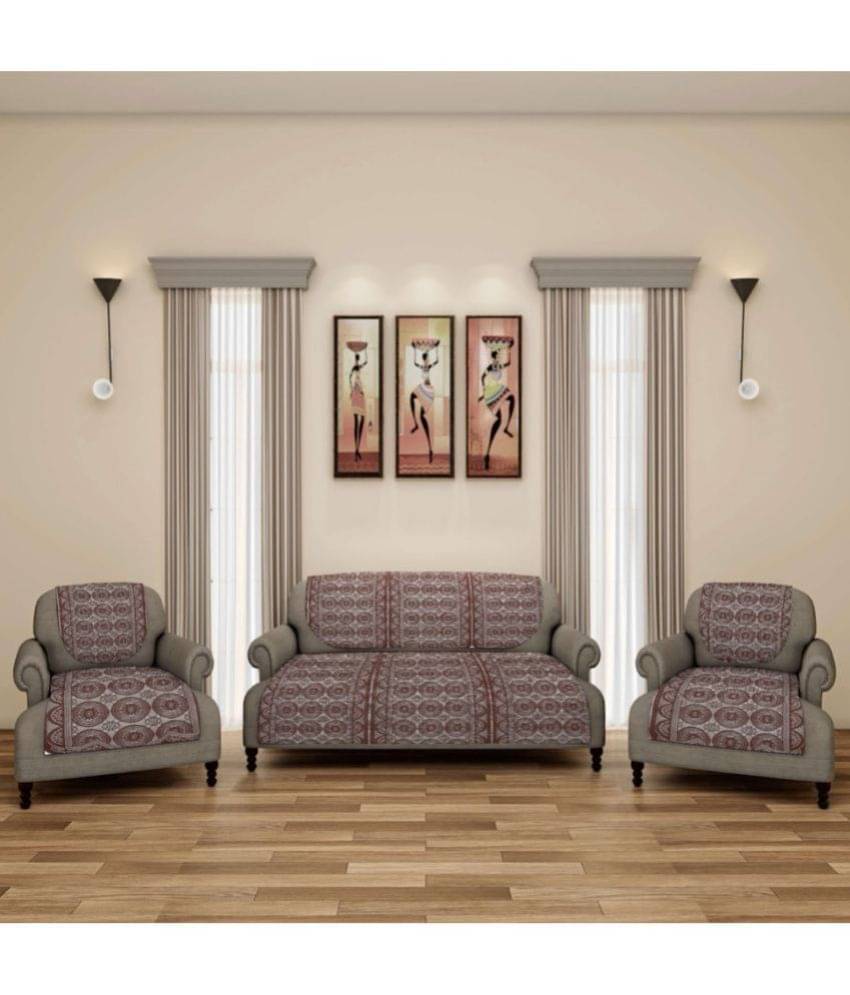 5 Seater Cotton Blend Sofa Cover ( Pack of 6 ) 5 Seater Cotton Blend Sofa Cover ( Pack of 6 )