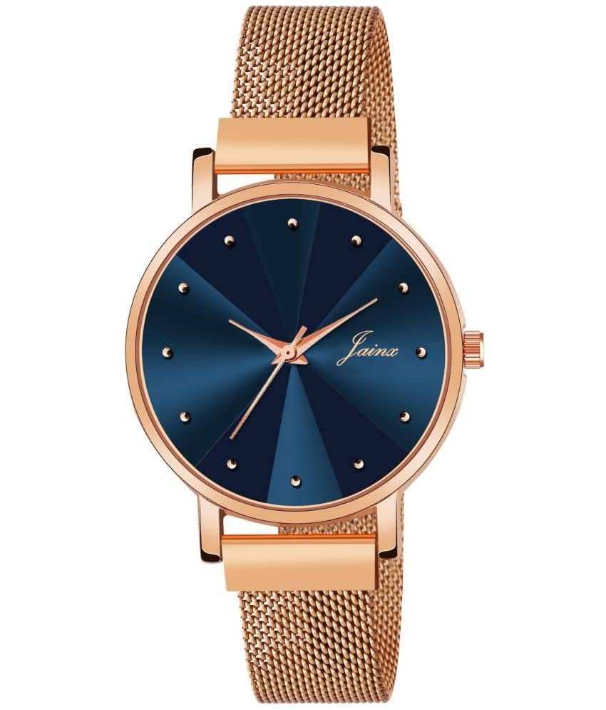 Jainx Rose Gold Metal Analog Womens Watch