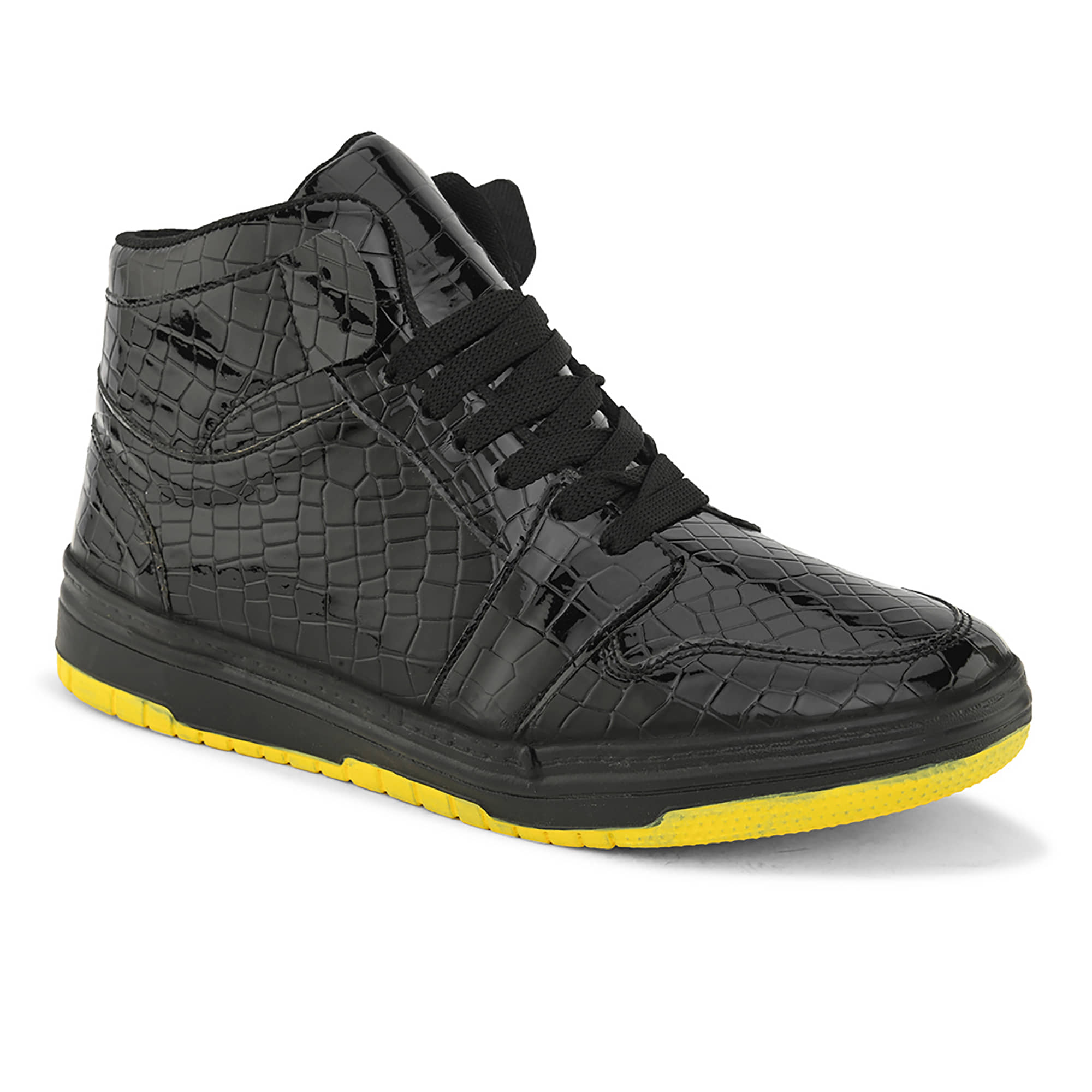 John Karsun Black Men's Sneakers - Casual Shoes | Buy online on ZillyBuy
