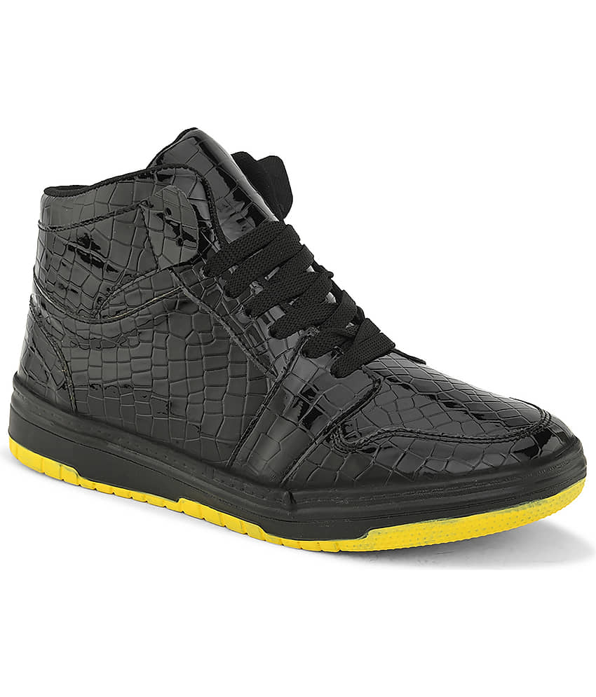 John Karsun Black Men's Sneakers - Casual Shoes | Buy online on ZillyBuy