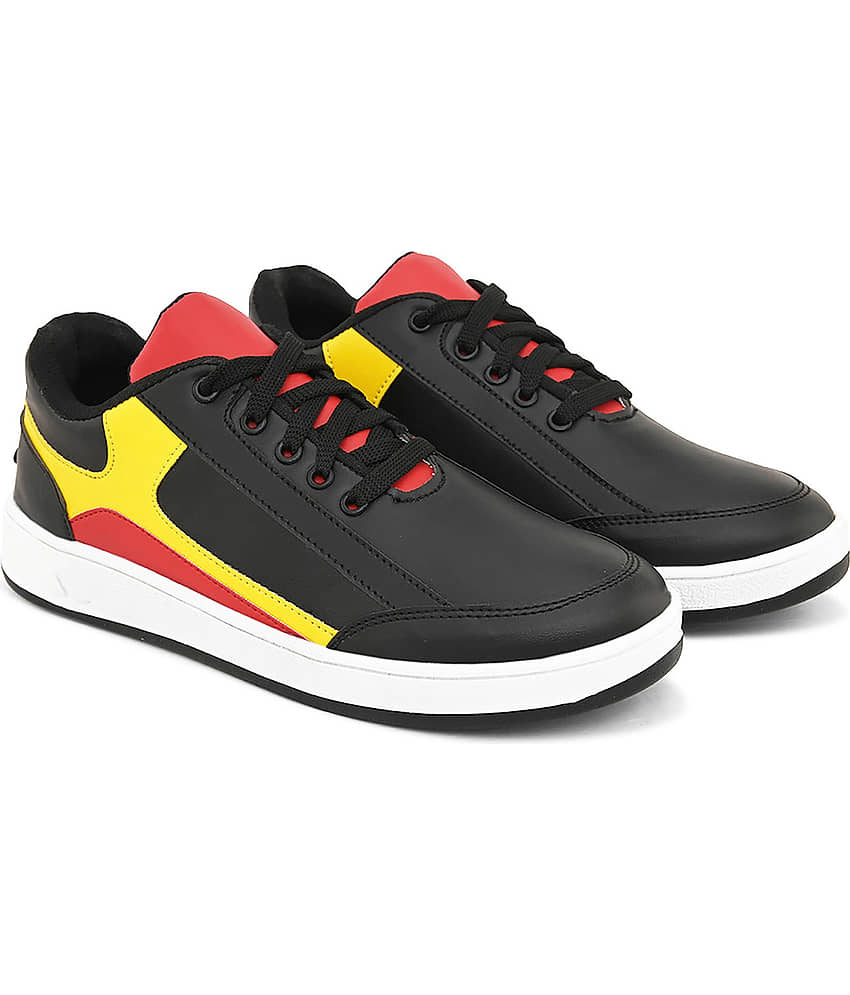 John Karsun Black Men's Sneakers - Casual Shoes | Buy online on ZillyBuy