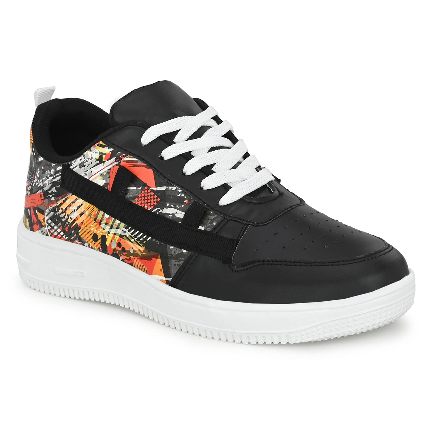     			John Karsun Black Men's Sneakers
