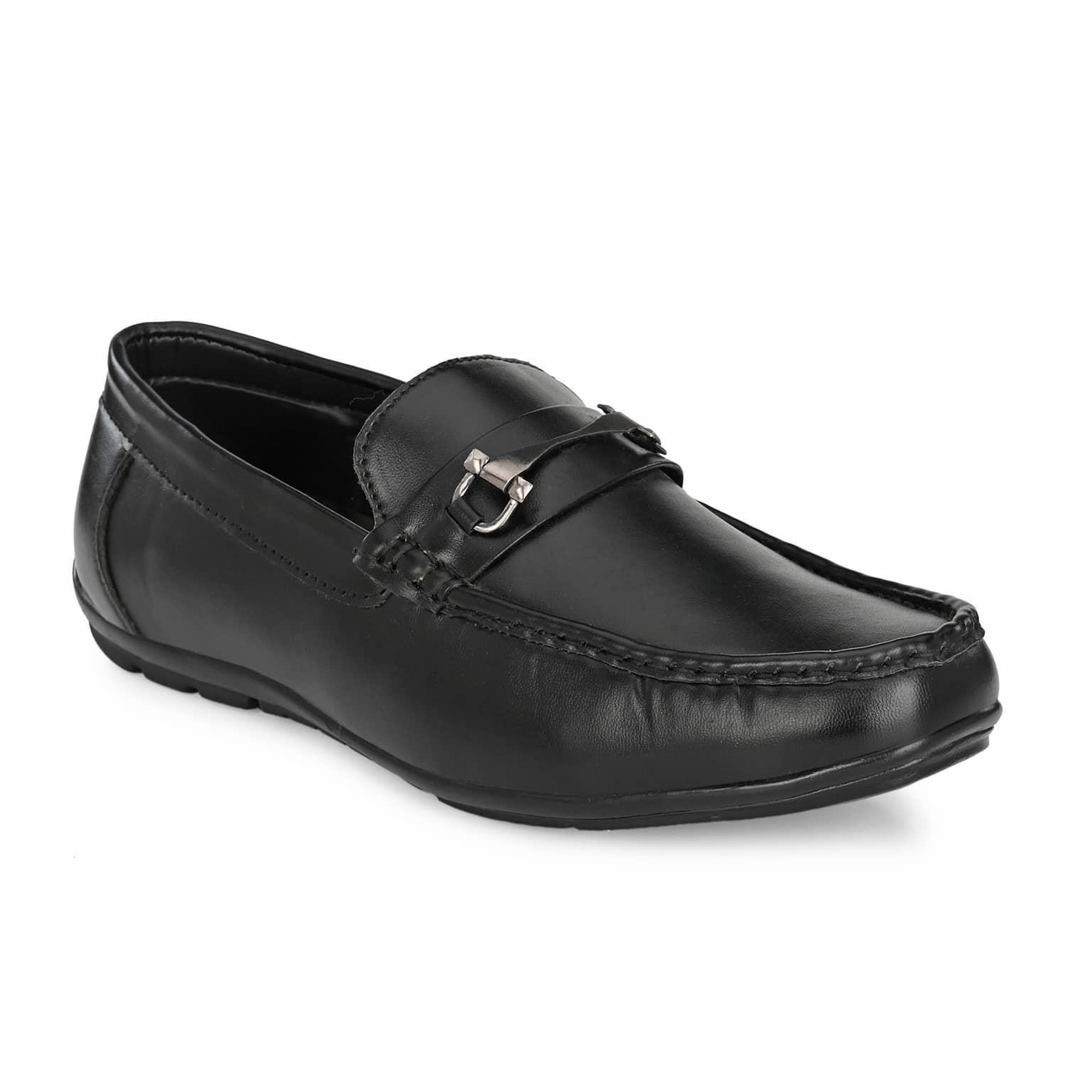 John Karsun Black Men's Slip On Formal Shoes - Formal Shoes | Buy online on ZillyBuy