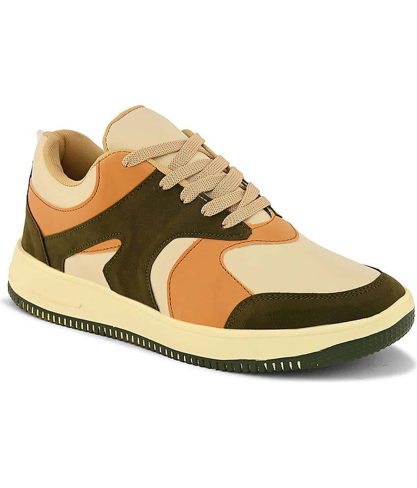 John Karsun Cream Men's Sneakers - Casual Shoes | Buy online on ZillyBuy