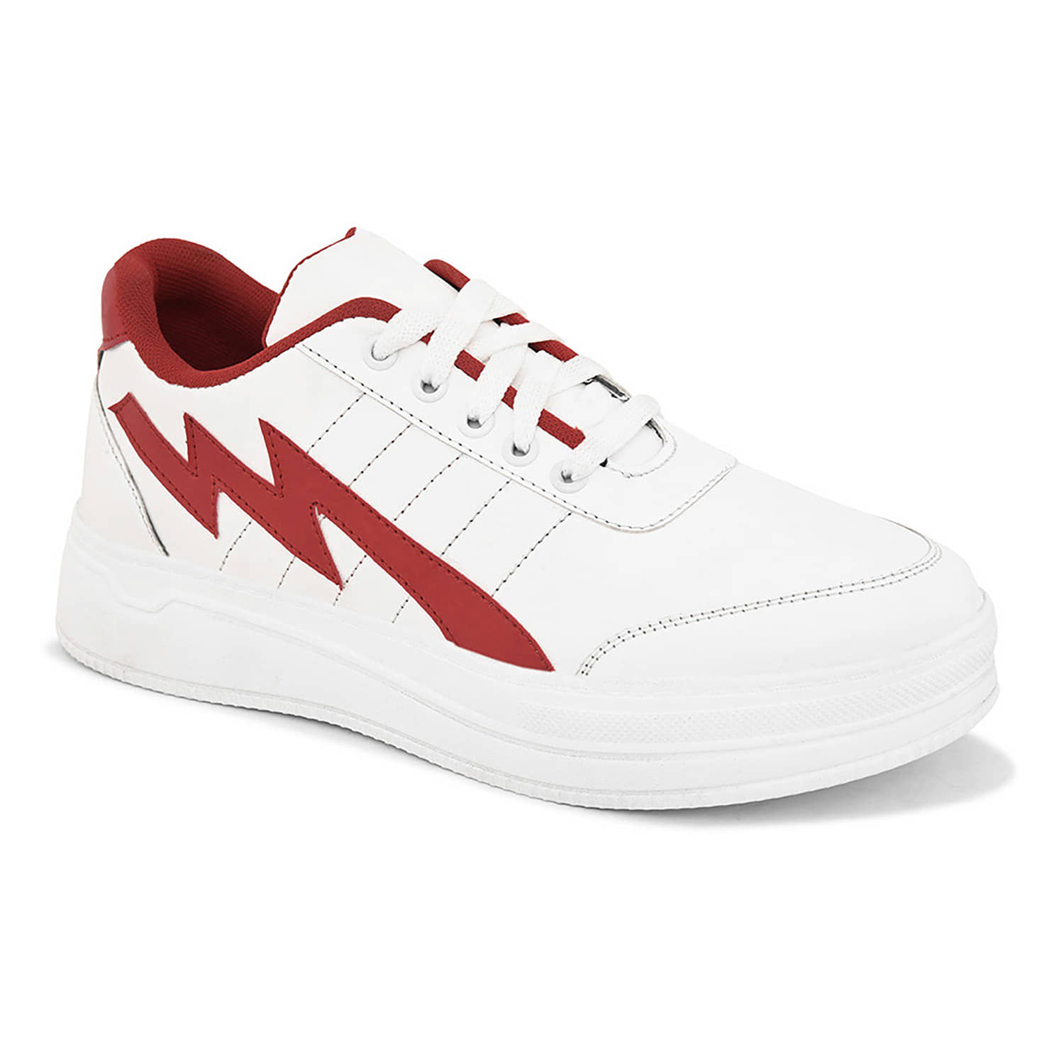 John Karsun Red Men's Sneakers - Casual Shoes | Buy online on ZillyBuy