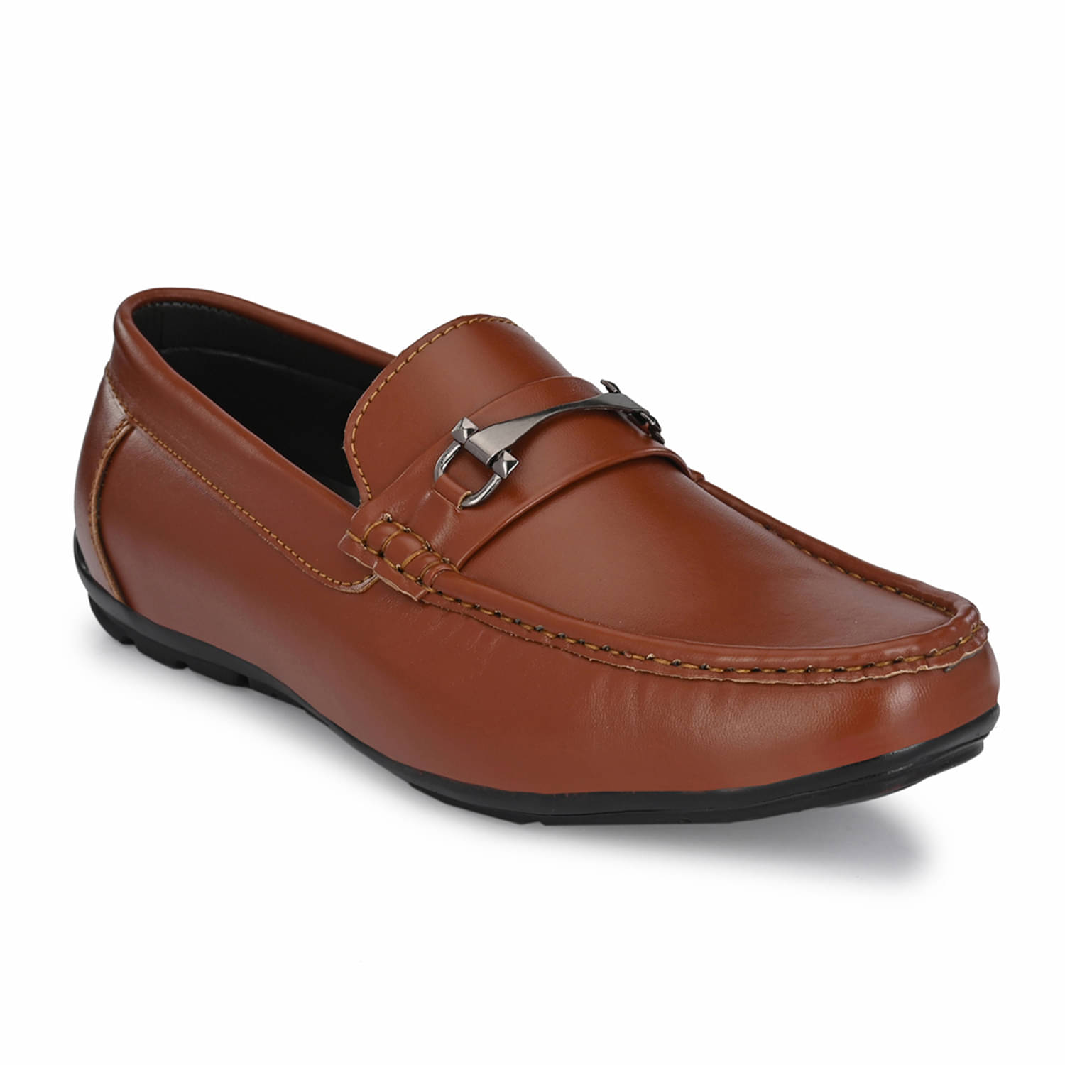     			John Karsun Tan Men's Slip On Formal Shoes