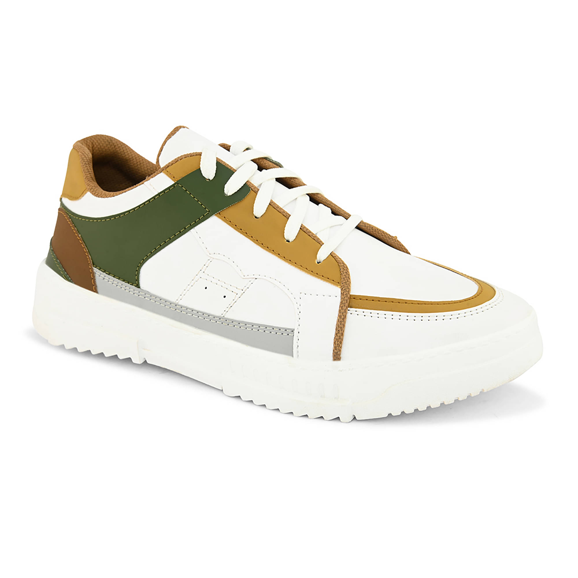     			John Karsun White Men's Sneakers