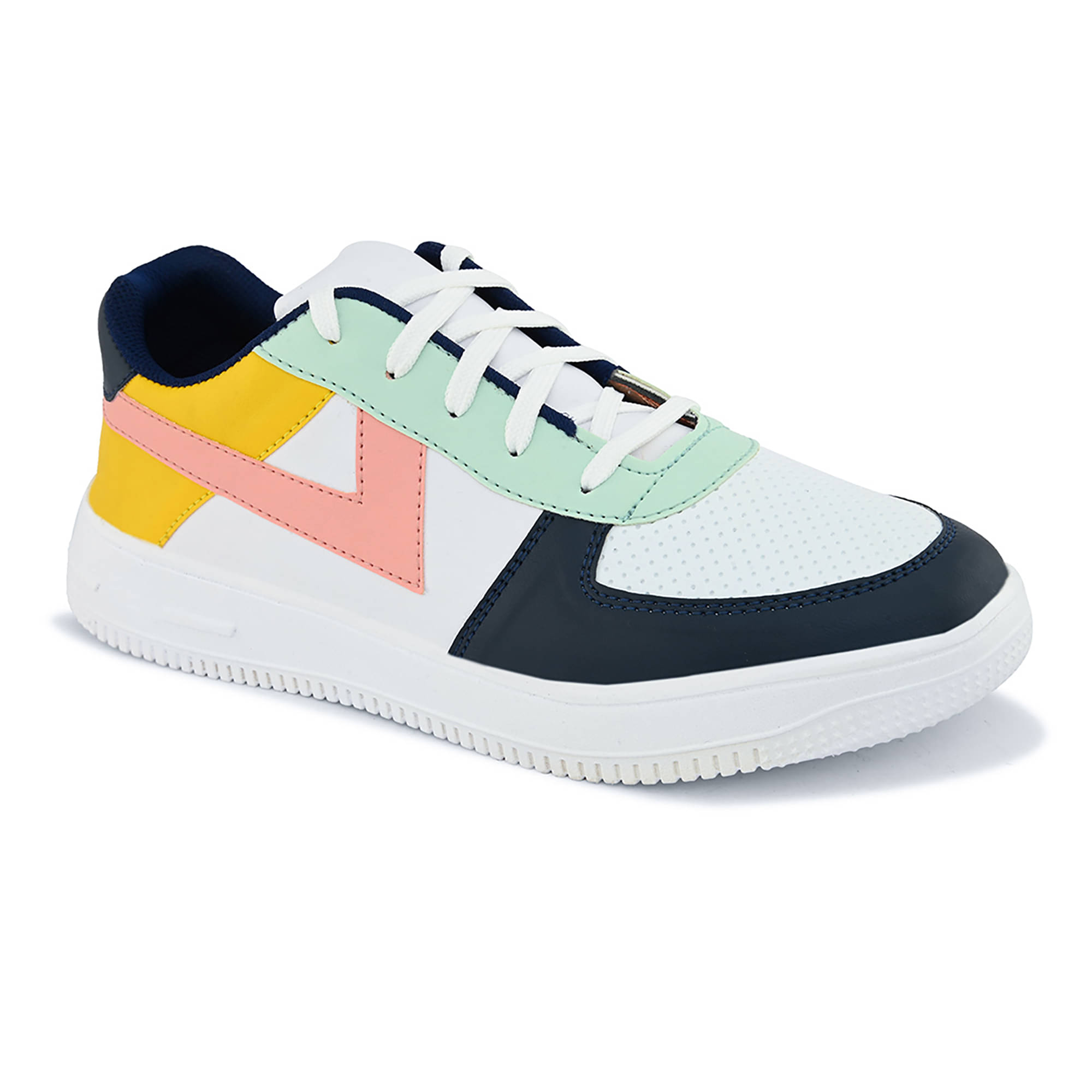     			John Karsun White Men's Sneakers