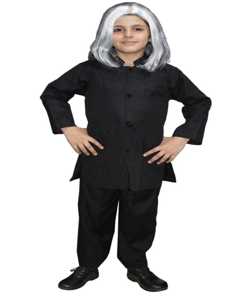     			Kaku Fancy Dresses APJ Abdul Kalam Costume for Boys for Republic Day & Independence Day | National Hero School Annual Function Fancy Dress Competition - Black, 3-4 Years