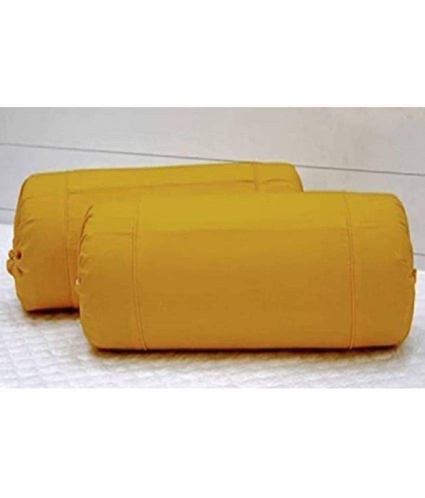     			MAHALUXMI COLLECTION Set of 2 Poly Cotton Bolster Covers