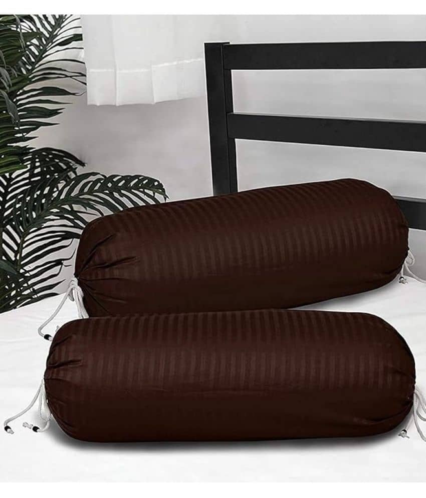 MAHALUXMI COLLECTION Set of 2 Poly Cotton Bolster Covers