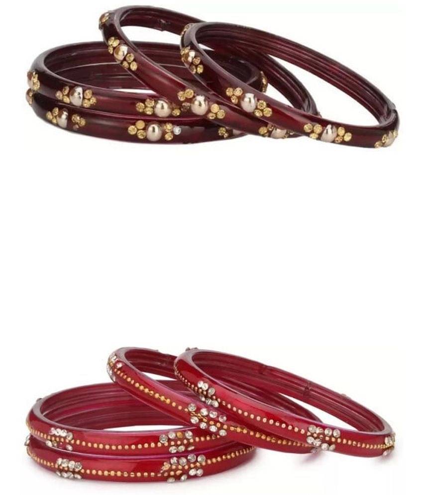 Somil Maroon Kada ( Pack of 8 )     			Somil Maroon Kada ( Pack of 8 )