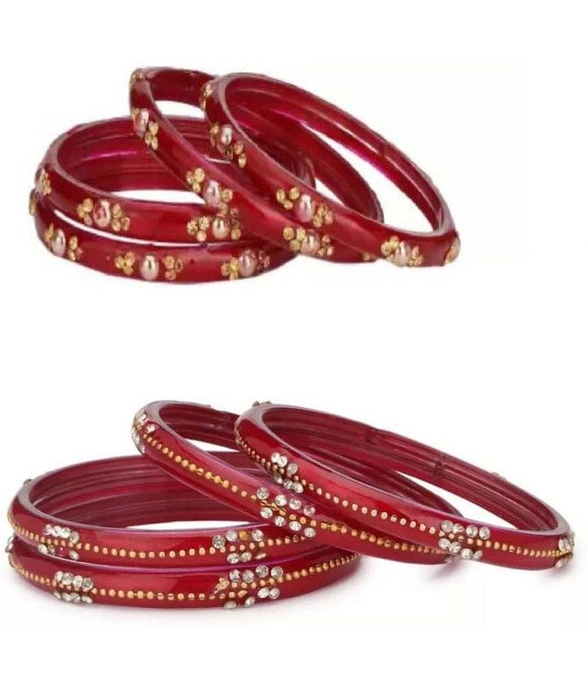     			Somil Maroon Kada ( Pack of 8 )