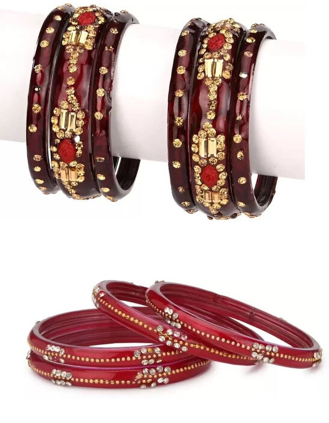 Somil Maroon Kada ( Pack of 10 ) Somil Maroon Kada ( Pack of 10 )