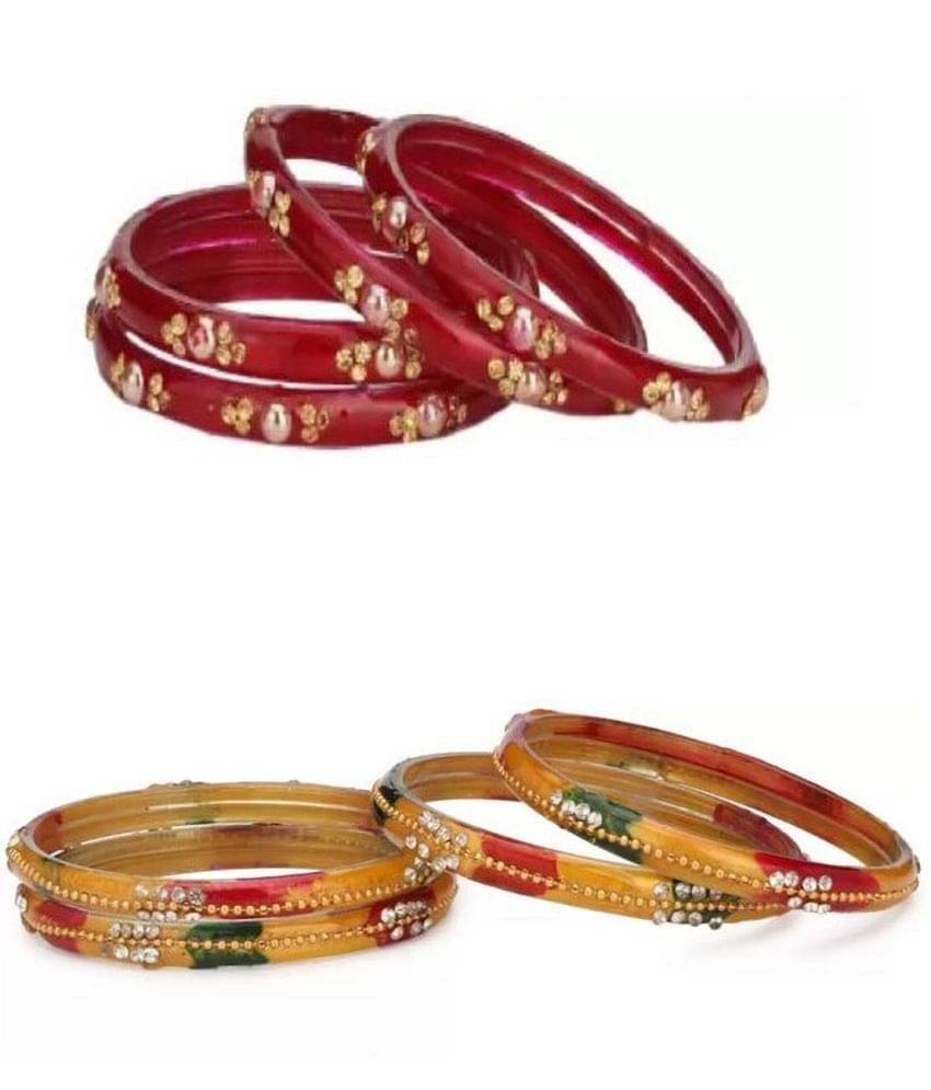     			Somil Maroon Kada ( Pack of 8 )