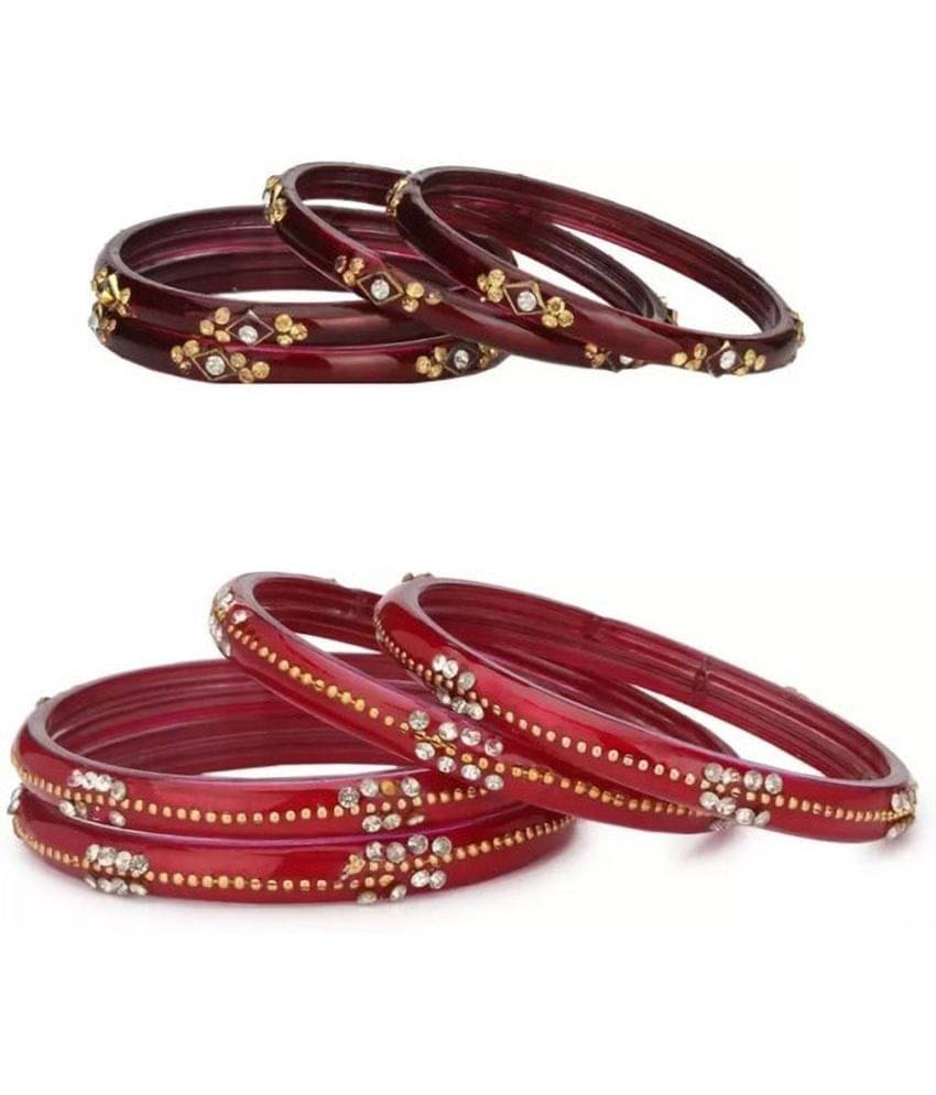 Somil Maroon Kada ( Pack of 8 )     			Somil Maroon Kada ( Pack of 8 )