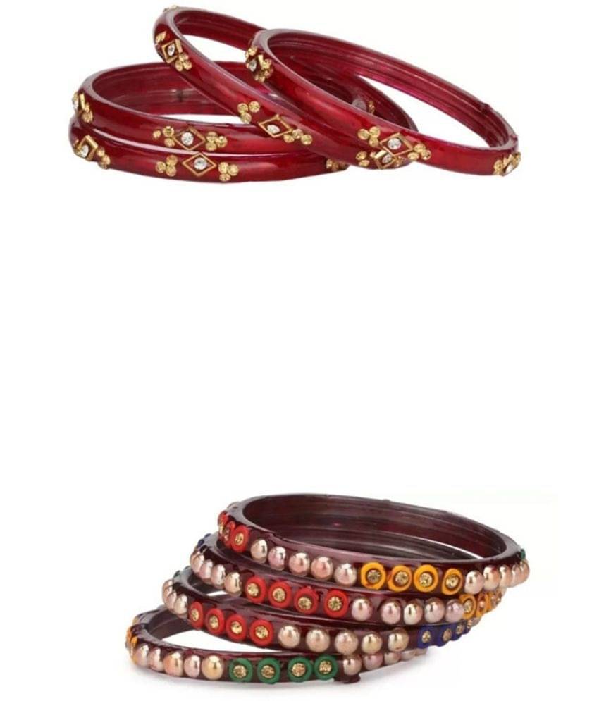Somil Maroon Kada ( Pack of 8 )     			Somil Maroon Kada ( Pack of 8 )