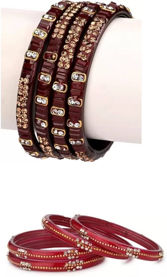 Somil Maroon Kada ( Pack of 8 ) Somil Maroon Kada ( Pack of 8 )