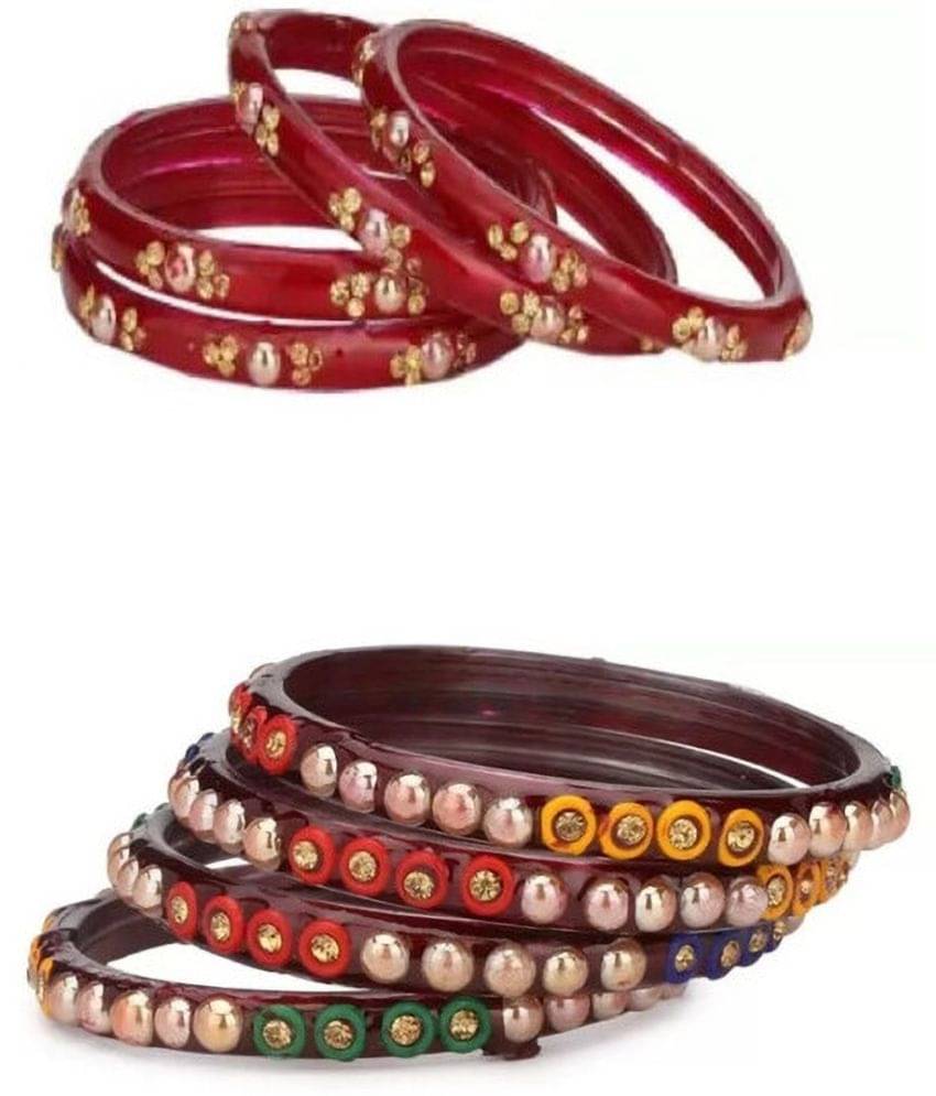 Somil Maroon Kada ( Pack of 8 ) Somil Maroon Kada ( Pack of 8 )