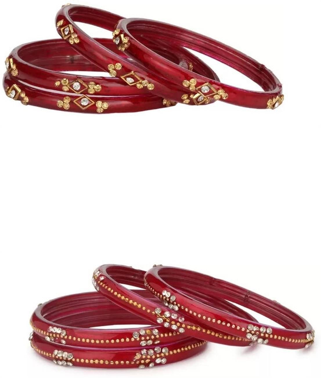 Somil Maroon Kada ( Pack of 8 ) Somil Maroon Kada ( Pack of 8 )