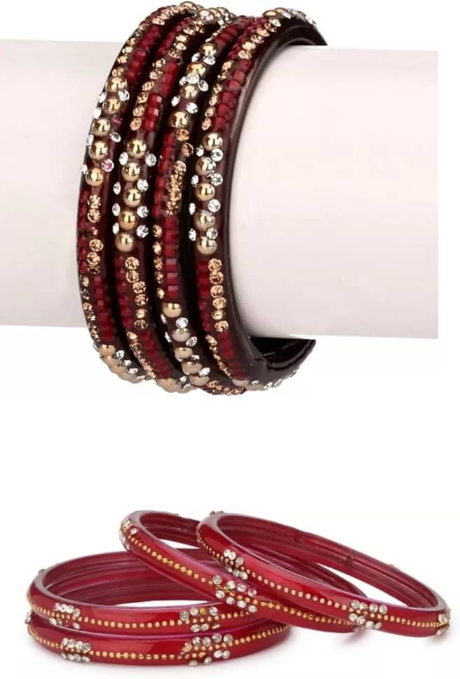 Somil Maroon Kada ( Pack of 8 ) Somil Maroon Kada ( Pack of 8 )