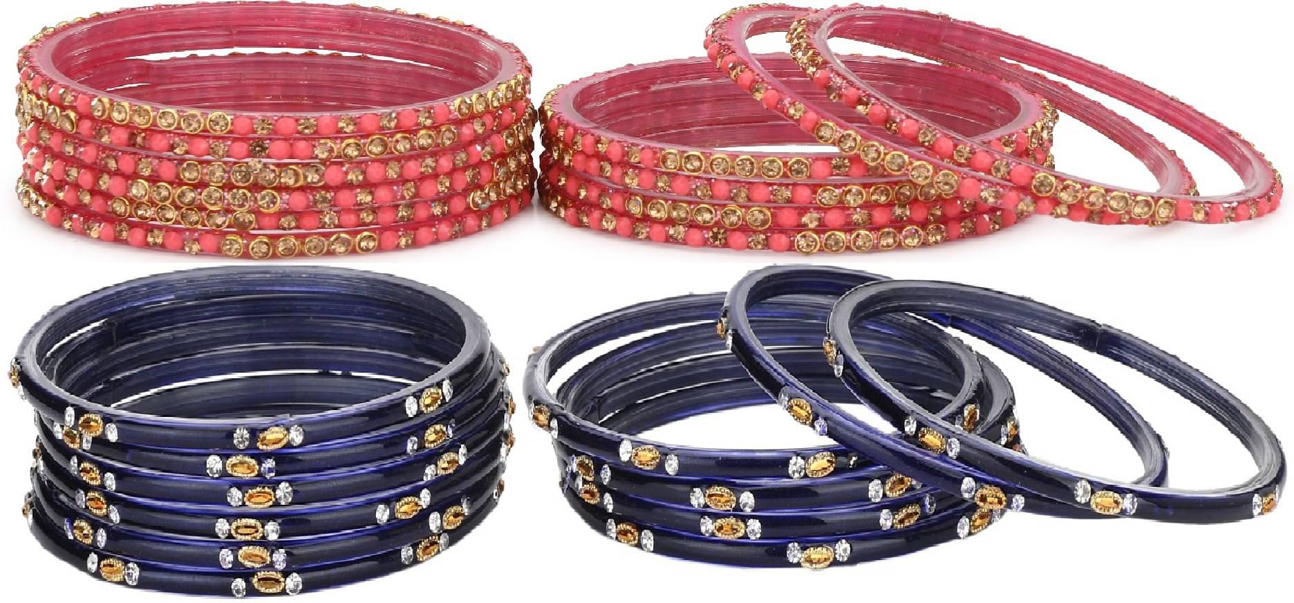 Somil Multicolor Bangle ( Pack of 24 ) Somil Multicolor Bangle ( Pack of 24 )