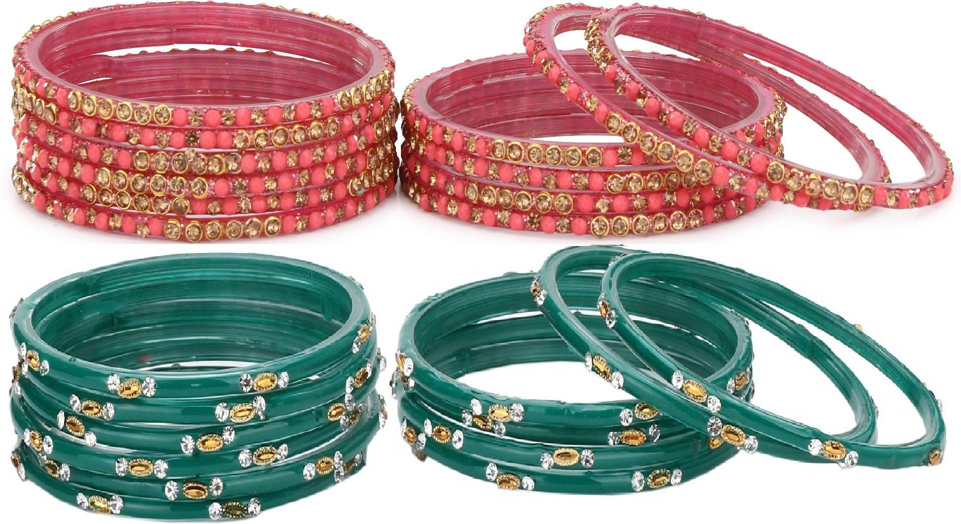 Somil Multicolor Bangle ( Pack of 24 ) Somil Multicolor Bangle ( Pack of 24 )