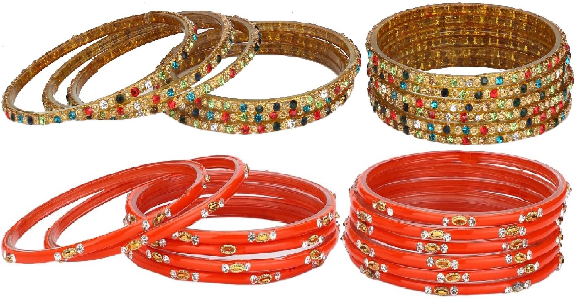 Somil Multicolor Bangle Set ( Pack of 24 ) Somil Multicolor Bangle Set ( Pack of 24 )