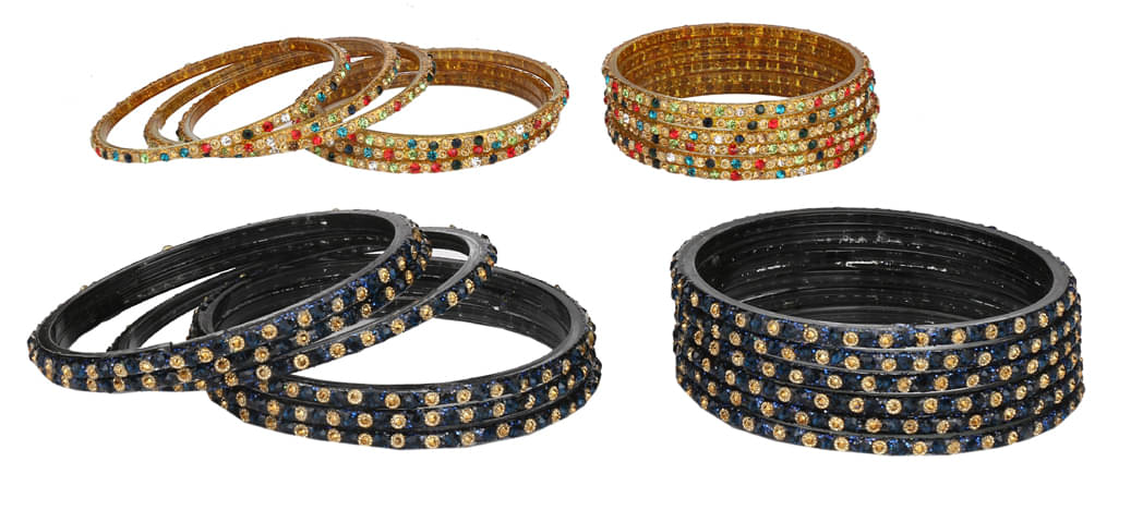     			Somil Multicolor Bangle Set ( Pack of 24 )