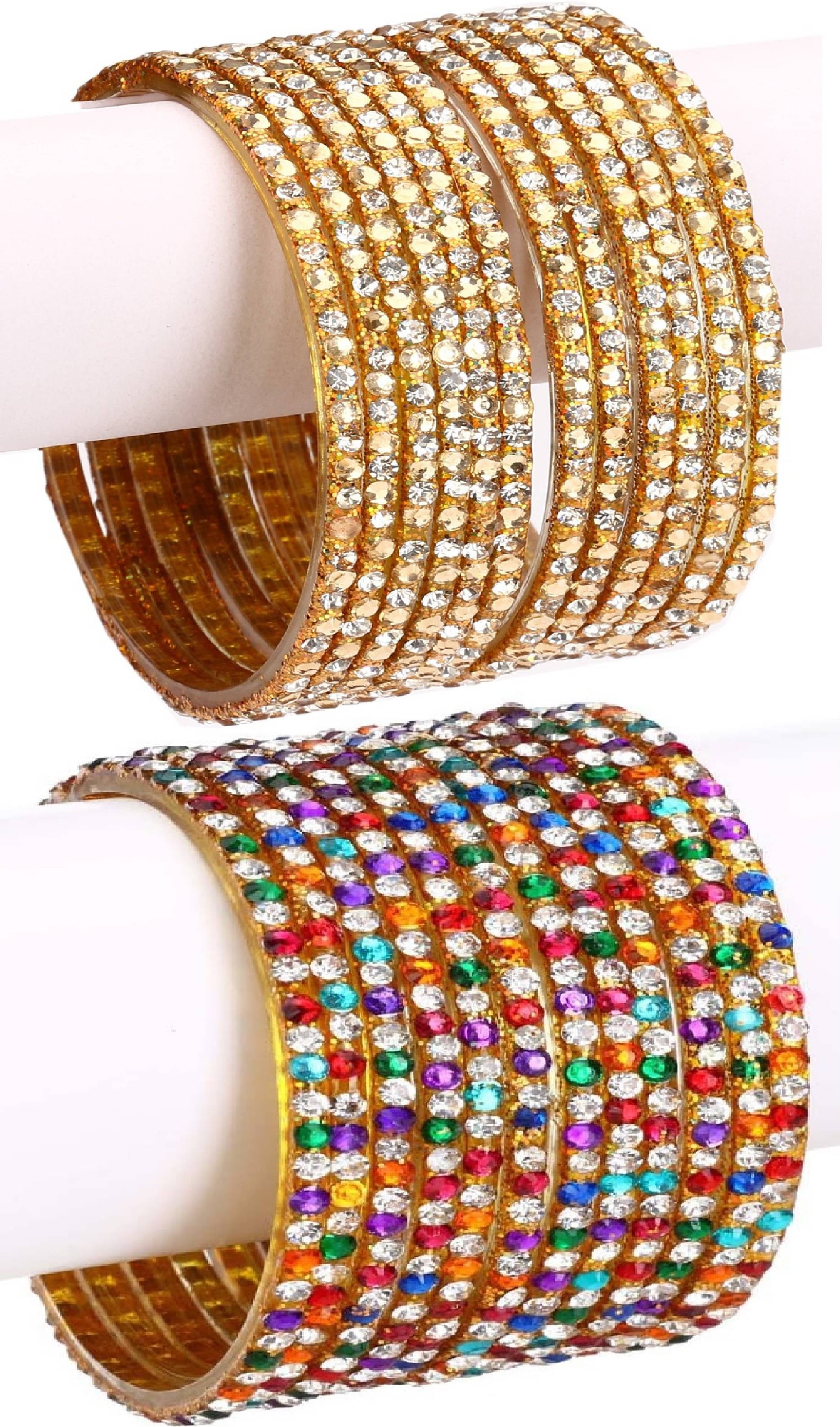     			Somil Multicolor Bangle Set ( Pack of 24 )