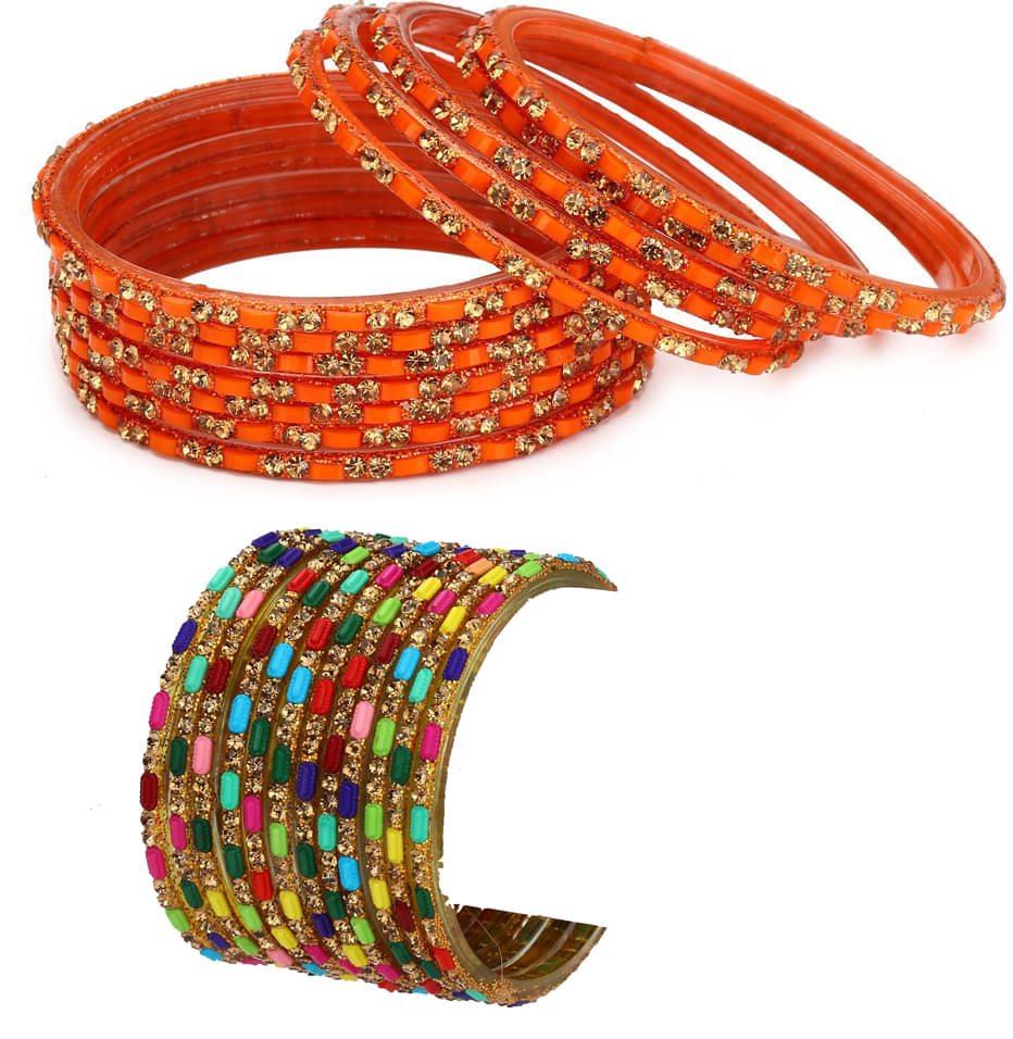 Somil Multicolor Bangle Set ( Pack of 24 ) Somil Multicolor Bangle Set ( Pack of 24 )