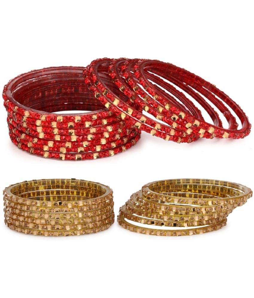     			Somil Multicolor Bangle Set ( Pack of 24 )