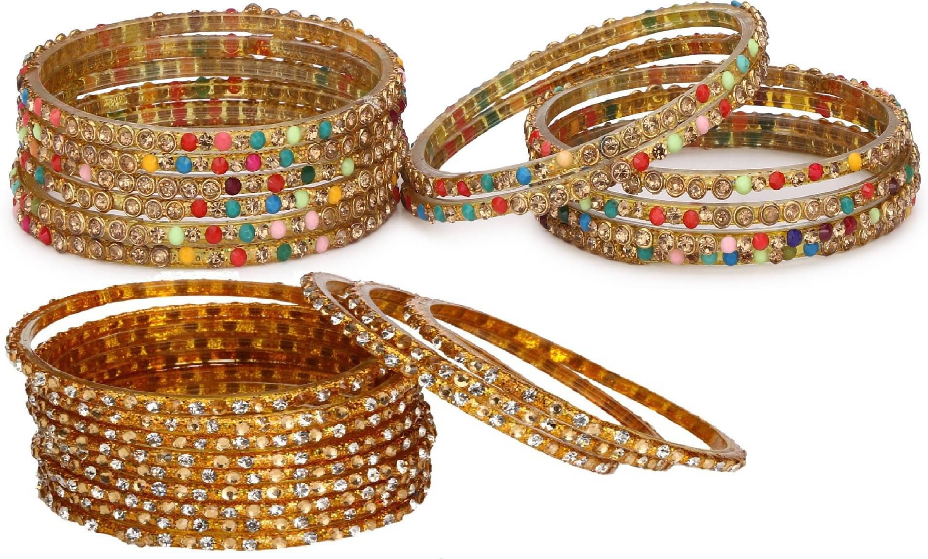 Somil Multicolor Bangle Set ( Pack of 24 ) Somil Multicolor Bangle Set ( Pack of 24 )