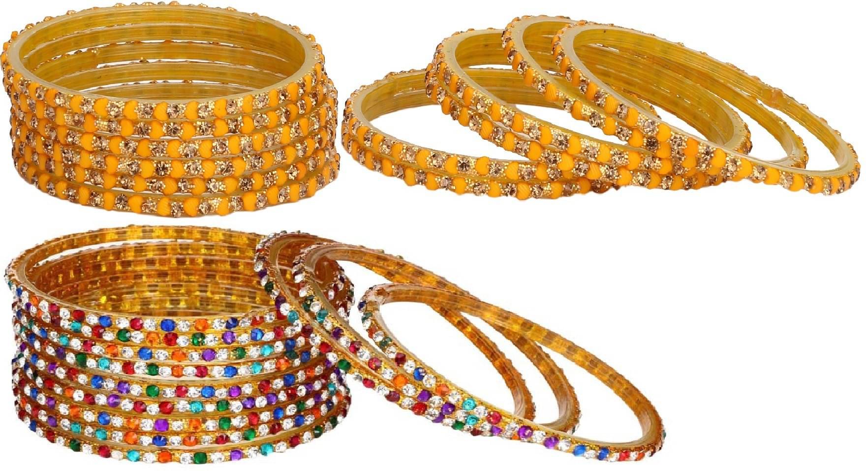     			Somil Multicolor Bangle Set ( Pack of 24 )