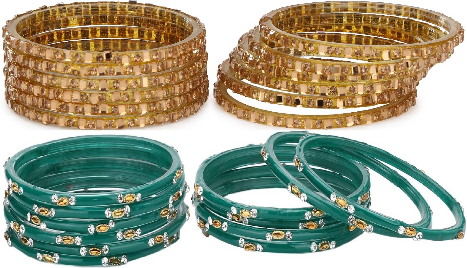     			Somil Multicolor Bangle Set ( Pack of 24 )