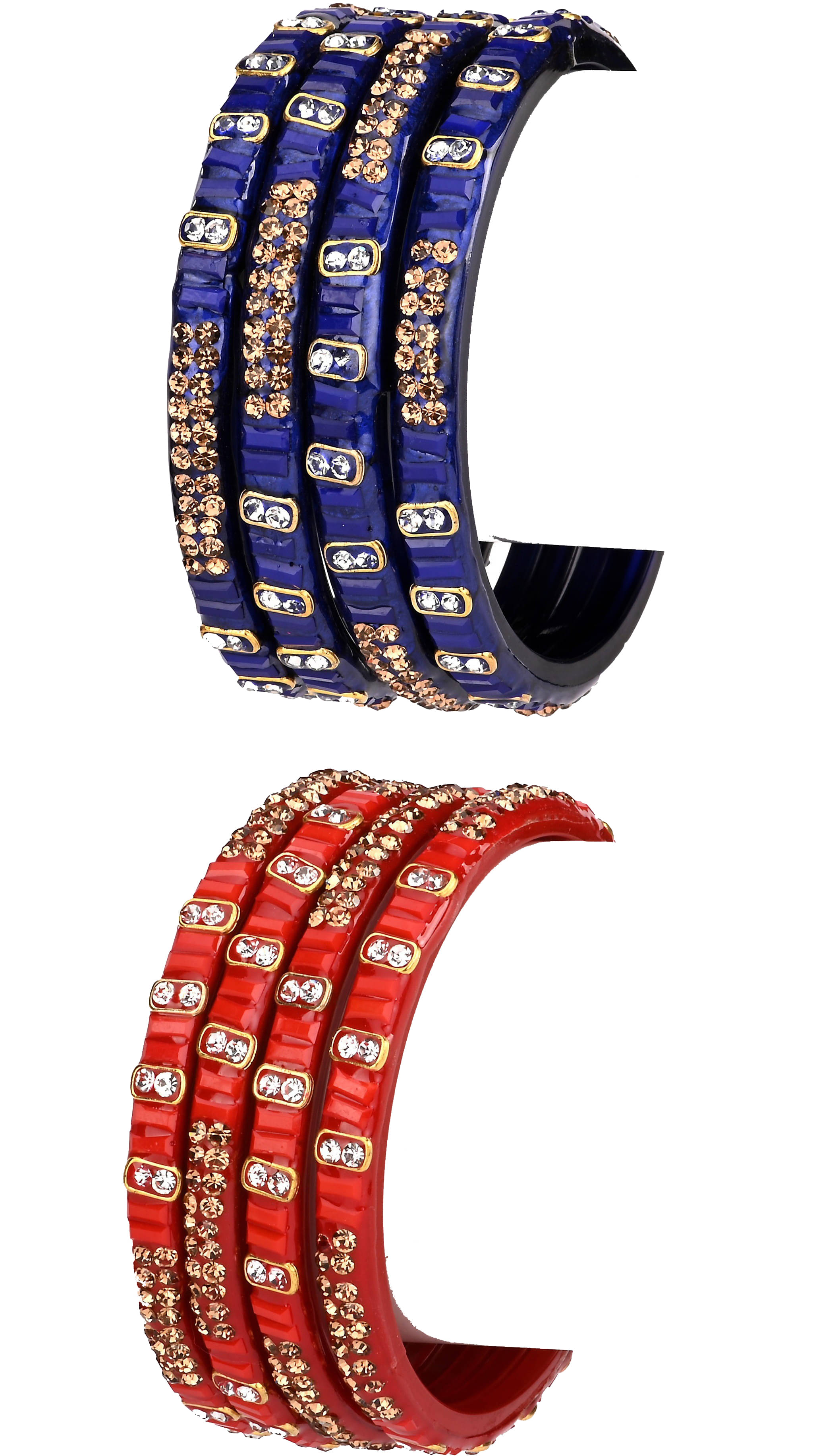     			Somil Multicolor Bangle Set ( Pack of 8 )