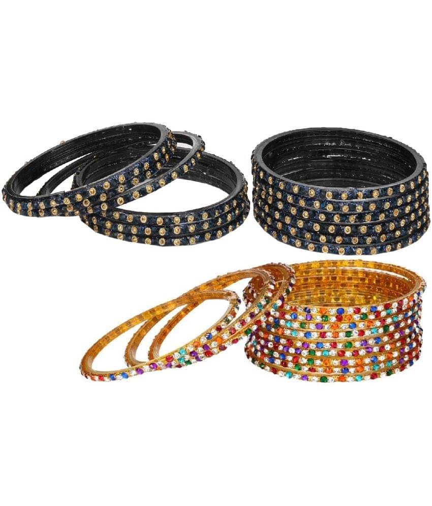     			Somil Multicolor Bangle Set ( Pack of 24 )