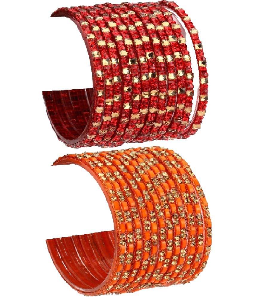     			Somil Multicolor Bangle Set ( Pack of 24 )