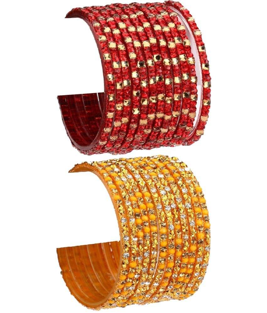 Somil Multicolor Bangle Set ( Pack of 24 ) Somil Multicolor Bangle Set ( Pack of 24 )